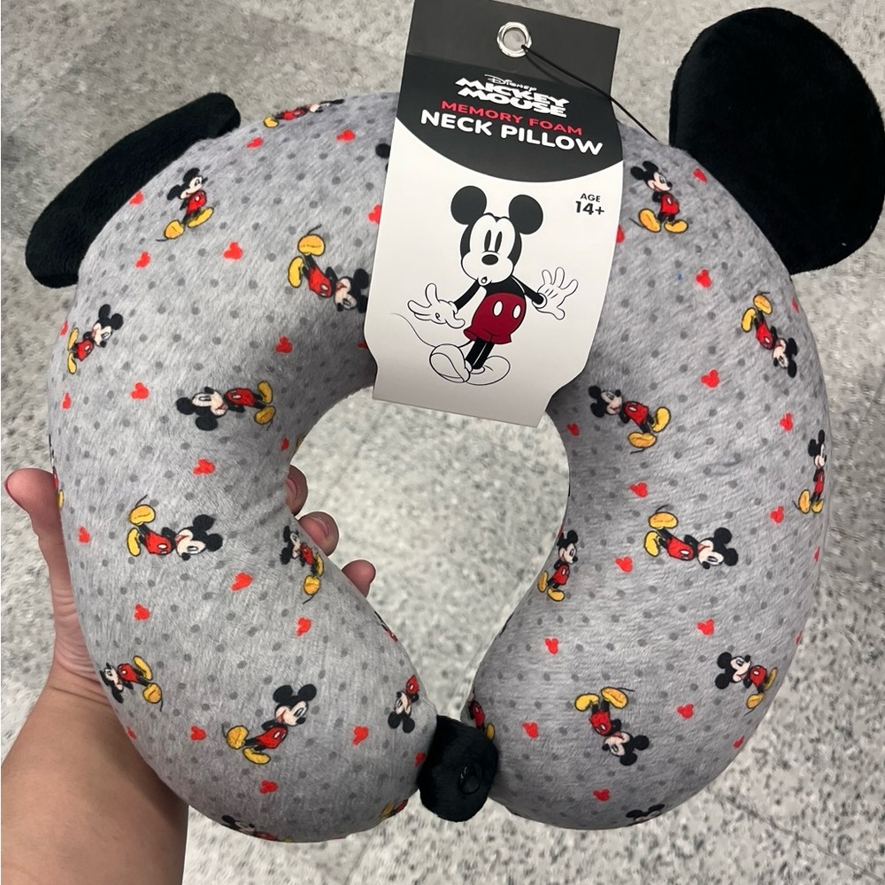 Disney Mickey Mouse Memory Foam Travel Neck Pillow
